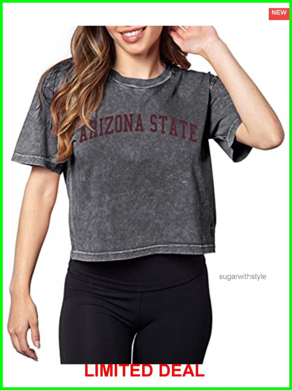 Cropped Tee Short Sleeve NCAA Officially Licensed Soft Gameday Lounge